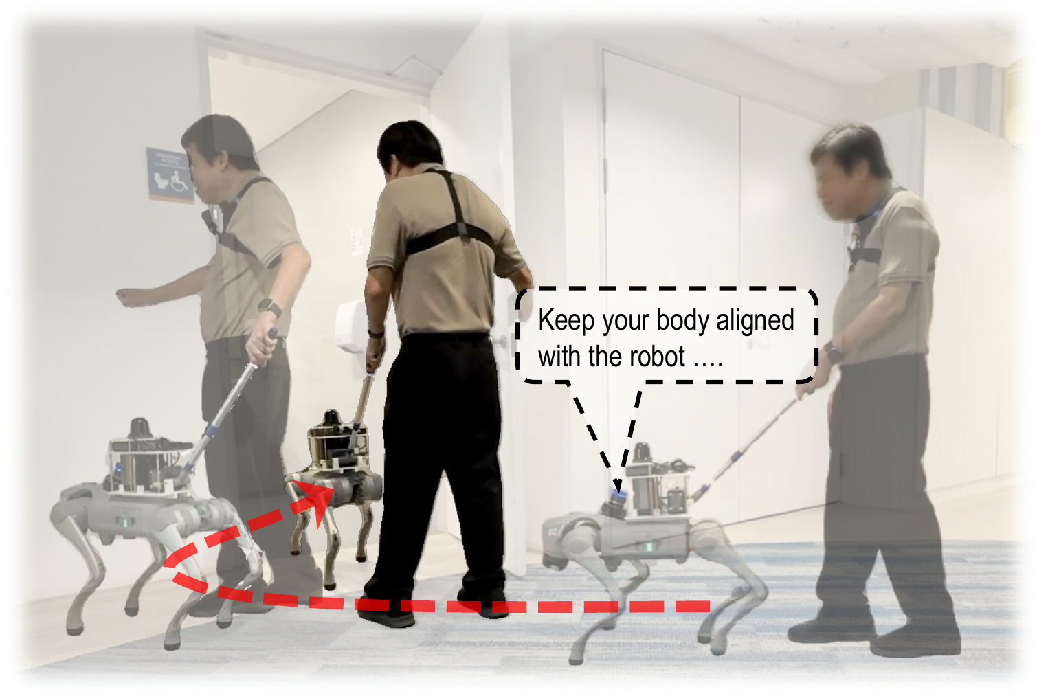 CANINE robot guide dog doorway navigation teaser
